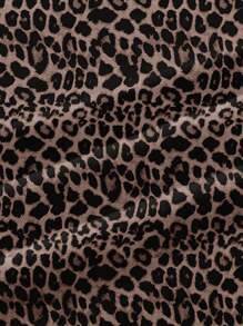 SHEIN Leap Crew Tween 女童休闲简约街头豹纹纽约图案短袖圆领 T 恤，适合夏季 - 彩色 - 查看 6