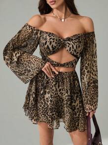 SHEIN Tall Women Two Pieces Outfits For Daily Wear - Brown - View 5