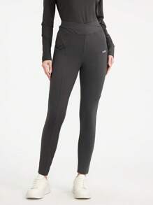 Scrubzie Women's Asymmetric Waistband Scrub Uniform Pants