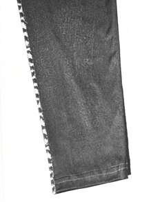 INAWLY Leggings con efecto de tejano gris para mujer, aptos para deporte, correr - Gris - Ver 4