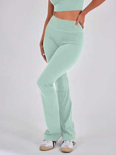 Musera Sport Högmidjade Sculpt Flare Sportleggings Endast, Padel, Tennis, Pickleball Gym