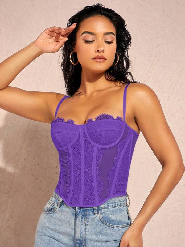 Silquee Solid Bustier Cami Top