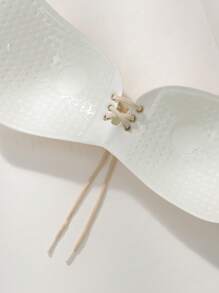 SHEIN 2pcs/Set Adhesive Bras, Suitable For Everyday Wear - Black and White - View 3