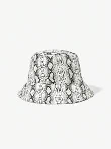 SHEIN ICON Textured Bucket Hat, Fashion & Casual Everyday Wear - White - View 1