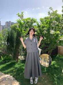 DAZY Women Two Pieces Outfits For Daily Wear Lounge Sets For Women - Grey - View 5