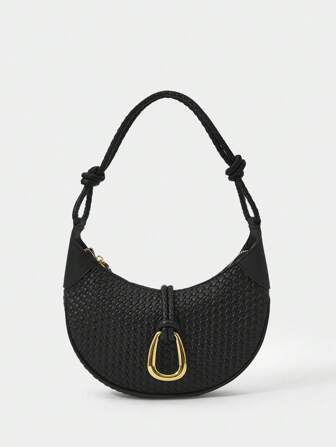 SHECARRY Bolso de mano con cremallera sencillo y de moda para mujer