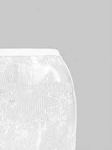 SHEIN ICON 1 双性感优雅女士蕾丝黑色长袜，适合派对和夜总会