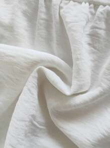 SHEIN Baby Girls' Summer Countryside Lovely Embroidered Flower Pattern Ruffle Princess Blouse Top - White - View 7