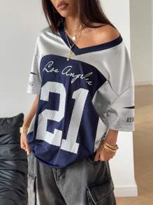 StreetHx Maglietta casual di stile americano minimalista, dallo stile sexy e alla moda tipico dello stile Y2K, adatta per l'estate