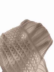 SHEIN MOD Maglia in morbido tricot con collo e vita caratterizzati, adatta per festival musicali in spiaggia