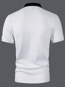 Manfinity Mode 男士提花印花短袖 Polo 衫，夏季时尚