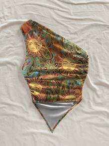 Soleia Áo phông rộng in họa tiết hoa Paisley cổ điển dành cho nữ cỡ lớn, phù hợp cho mùa hè - Nhiều màu - Xem 5