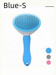 1/2 件猫咪美容刷，自清洁宠物美容刷，适用于狗猫宠物美容刷工具，可轻柔去除松散底毛、垫子缠结毛发，宠物按摩自清洁刷升级版 - 彩色 - 查看 20
