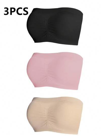 SHEIN Sutiãs Plus Size e Sutiãs Sem Aro (Conjunto de 3 Peças)