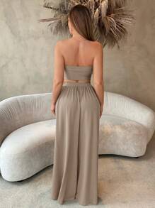 SHEIN SXY Women Two Pieces Outfits For Daily Wear - Light Grey - View 6