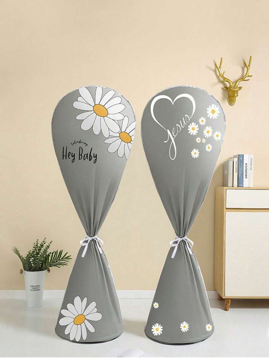 SHEIN 1 件全覆盖落地扇防尘罩保护套，落地扇收纳袋，防尘防静电，适用于学校、办公室、家庭、旅行、包、收纳、收纳 - 彩色 - 查看 1