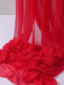 SHEIN 1 件 160*800 厘米红色婚礼拱门窗帘布背景布，4 种尺寸婚礼背景装饰，雪纺窗帘背景，适用于生日、派对、婚宴装饰、家居装饰、母亲节、情人节、毕业典礼装饰 - 紅色 - 查看 8