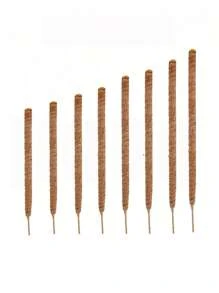 1pc/2pcs DIY Bendable Plant Support Poles, Flexible Moss Poles, Free-Form Climbing Vine Poles, Used To Support Plants, Monster Plants, Climbing Plants, Indoor Plants, Flowers, And Potted Plants With Stakes And Brackets, Spring Decoration - Brown - View 7