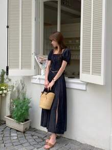DAZY Women Denim Two Pieces Outfits Vacation - Blue - View 5