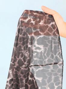 Swim SXY 女士豹纹比基尼泳装套装，性感修身，适合海滩度假 - 彩色 - 查看 7