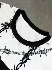 Manfinity Dauomo Men's Top ,Digital Printing Process, Hot Drilling Process, Believe Yourself Letter Printed Slogan Pattern, 2025 Spring And Summer Men's T-Shirt New Style - Multicolor - View 3