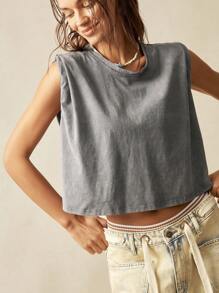 Bohemela Vacation Women's Round Neck Sleeveless Tank Top