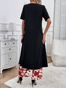 SHEIN LUNE 女士日常两件套服装 - 彩色 - 查看 2