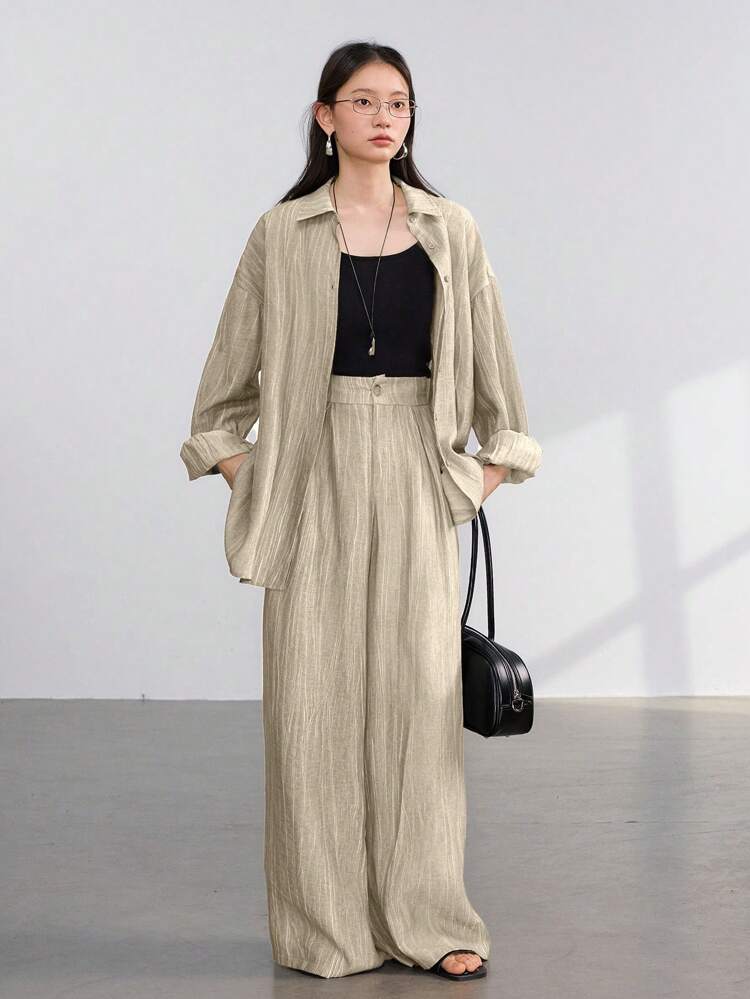 Conjunto de dos piezas para mujer para uso diario, casual de negocios, atuendos de maestra, ropa de otoño, conjuntos de salón para mujer