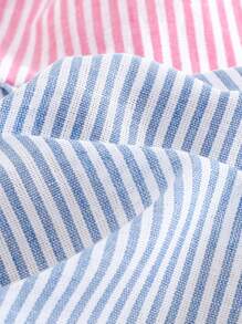 Cozy Pixies 女婴两件套，花卉印花撞色吊带背心和松紧腰短裤 - 彩色 - 查看 4