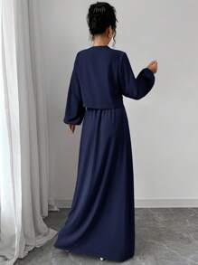 Firerie Women Two Pieces Outfits For Daily Wear - Navy Blue - View 2