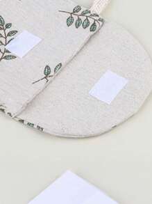 1 件无纺布卫生巾收纳袋，现代叶子图案卫生棉条收纳袋，适用于卫生巾旅行收纳袋、化妆包、化妆包、度假收纳袋、大容量化妆品收纳盒、化妆盒，可容纳口红、刷子、护肤品、手机、硬币、小物品，适用于家庭、礼物、度假和节日万圣节圣诞节多功能用途，波西米亚风 - 多色 - 查看 6