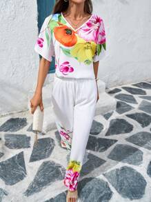 SHEIN Clasi Trang phục hai mảnh dành cho phụ nữ mặc hàng ngày - Nhiều màu - Xem 4
