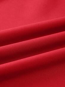 SOLERSUN Christmas Women's Plus Size Asymmetrical Neck Blouse Split Thigh Tie Front One Shoulder Shirts