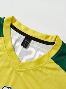 ROMWE MEN Prep 男士街头嘻哈美国城市名称标志复古印花短袖 T 恤，适合春夏季日常穿着 - 彩色 - 查看 7