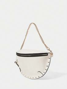 SHECARRY Women 1pc Simple Fashion Casual Waist Bag, Everyday Wear