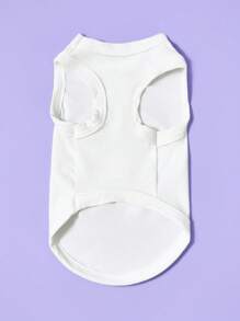 PETSIN 1 件杏色可爱时尚透气宠物狗背心，适合猫狗 - 彩色 - 查看 3