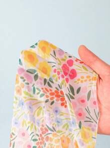 3pcs/Set Floral Print Bikini Set, Vacation Style, Random Print Young Girl Summer Outfits Young Girls Sets Bathing Suits For Teens Sets Summer Bathing Suits 1pc For Teens Bathing Suits For Teens Teen Girls Bikini Sets