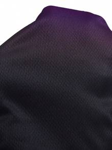 ROMWE MEN Batman X ROMWE 男士渐变字母图案抽绳腰短裤，夏季