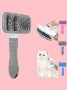 1/2 件猫咪美容刷，自清洁宠物美容刷，适用于狗猫宠物美容刷工具，可轻柔去除松散底毛、垫子缠结毛发，宠物按摩自清洁刷升级版 - 彩色 - 查看 13