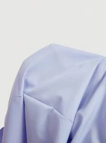 SHEIN MOD 大码休闲宫廷风复古伞形长裙、紧身胸衣裙 - 紫丁香色 - 查看 5