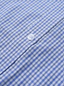 Manfinity Mode 男士休闲格子前扣长袖衬衫 - 彩色 - 查看 6