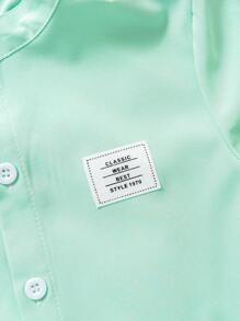 3件套年轻男孩简约时尚舒适休闲户外短袖衬衫套装