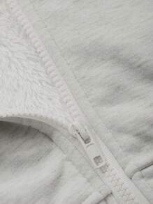 DAZY Women's Hooded Slim-Fit Sweatshirt, Autumn Jacket Zip Up