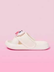 Cuccoo Women's Fashionable Summer Indoor/Outdoor Thick-Sole Quiet Non-Slip EVA Beach Slippers - White - View 4