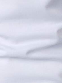 Manfinity Homme Men Contrast Trim Half Button Collar Color Block Golf Business Casual Polo Shirt For Husband - White - View 4