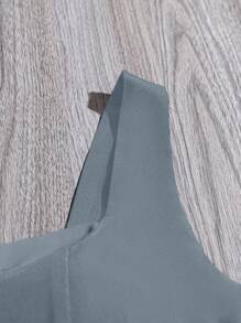 SHEIN Clasi 大码优雅黑白撞色蝴蝶结装饰修身吊带背心，夏季