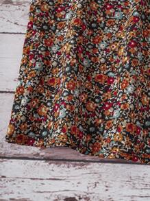 SHEIN LUNE Débardeur casual à fleurs mignonne et nœud papillon avec dos nu pour femmes