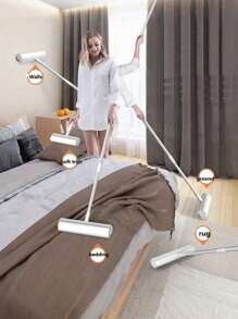 1 件 9.45 英寸撕式粘毛滚筒刷、除毛滚筒、除尘工具、清洁用品 - 白色 - 查看 9