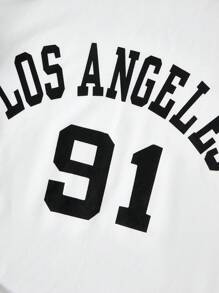 SHEIN Explorewe 2pcs/Set Teen GirlCasual Letter Printed Round Neck T-Shirt And Camouflage Long Pants - Multicolor - View 7