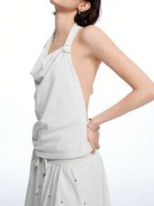 LYSMO Women Two Pieces Outfits For Daily Wear - Grey - View 3